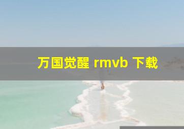 万国觉醒 rmvb 下载